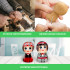 Wooden Figurine Set – Latvian Couple in Traditional Folk Costumes