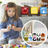 Wooden Peg Dolls Pets 5pcs - Educational Wooden Animal Figurines - Pretend Play Wooden Dolls Animals