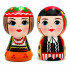 Hand-Painted Wooden Figurines – Polish Folk Couple