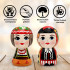 Hand-Painted Wooden Figurines – Polish Folk Couple