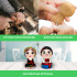 Hand-Painted Wooden Figurines – Ukrainian Folk Couple