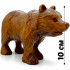 Wooden Bear Statue 4" - Wood Carved Bear Figurines Home Decor