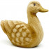 Hand Carved Wooden Duck Statue 5.1", Bird Figurines Rustic Table Centerpiece, Wooden Duck Decor Accents