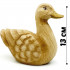 Hand Carved Wooden Duck Statue 5.1", Bird Figurines Rustic Table Centerpiece, Wooden Duck Decor Accents