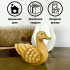 Hand Carved Wooden Duck Statue 5.1", Bird Figurines Rustic Table Centerpiece, Wooden Duck Decor Accents