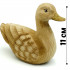 Wooden Duck Figurine 4.3", Handcrafted Mallard Duck Decor for Home Garden Yard, Decorative Wood Duck Statue Farmhouse Decor