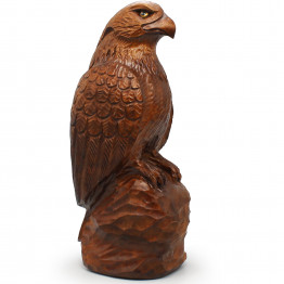 7.5-Inch American Eagle Statue - Bald Eagle Hand Carved Figurine Home Office Desk Decor