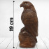 7.5-Inch American Eagle Statue - Bald Eagle Hand Carved Figurine Home Office Desk Decor