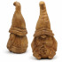Sitting Wooden Gnome – Hand-Carved Figurine for Farmhouse Decor