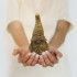 Sitting Wooden Gnome – Hand-Carved Figurine for Farmhouse Decor