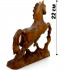 Wooden Hand Carved 8.7" Horse Statue Farmhouse Decor - Horse Collectible Figurines
