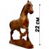 8.7" Mustang Horse Statue Country Western Decor - Collectible Horse Figurines Wood Carving