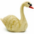 Handcrafted Wooden Swan Figurine for Home or Garden Decor