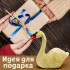 Handcrafted Wooden Swan Figurine for Home or Garden Decor