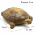 Wooden statue-souvenir of turtle for home decor, hand carving, handmade, color - brown