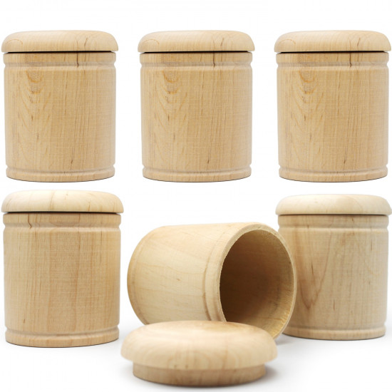 Wooden Jewelry Box Blanks for DIY Crafting Set of 6 – Perfect for Your Creativity