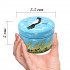 Hand-Painted Slavic Art Wooden Boxes Set with Stork and Cornflowers, 2 pcs