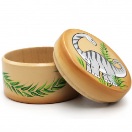 Small Round Jewelry Box for Earrings, Necklace, Rings - Tooth Fairy Box Keepsake