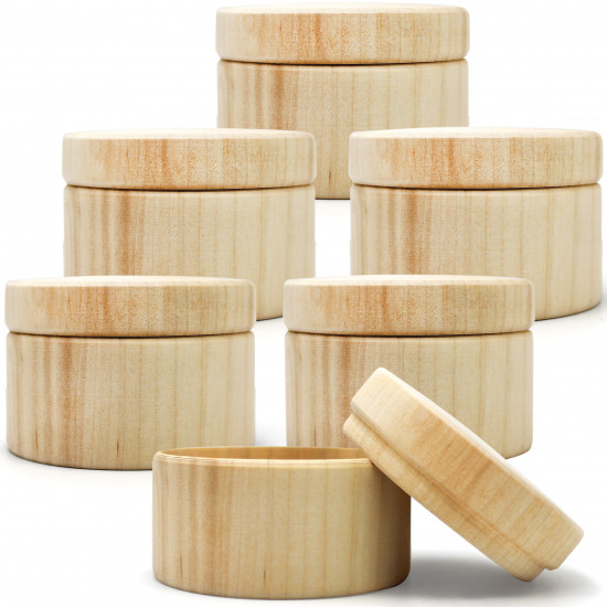 Wooden Round Boxes with Lid