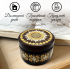 Round Decorative Jewelry Box with Traditional Straw Marquetry