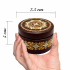 Handcrafted Wooden Jewelry Box with Straw Marquetry