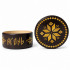 Round Decorative Jewelry Box with Traditional Straw Marquetry