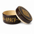 Krasa Round Wooden Keepsake Box with Belarusian Straw Marquetry