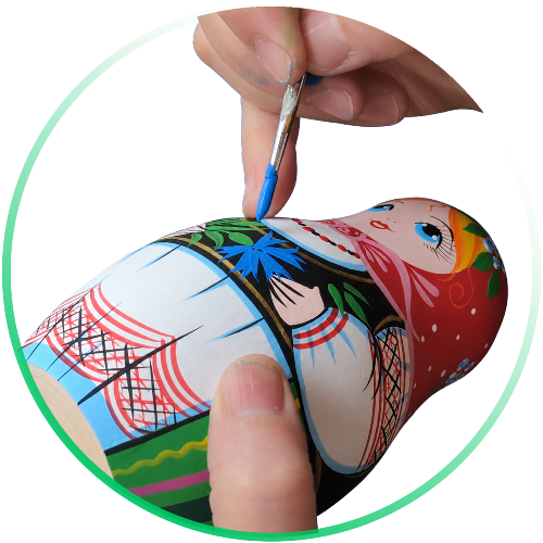 Nesting Doll Painting Workshop in Brest