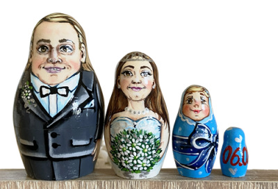Custom portrait matryoshka